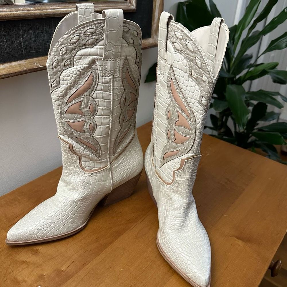 Steve Madden by Free People Wynter Cowboy Boots NEVER WORN - Picture 9 of 12